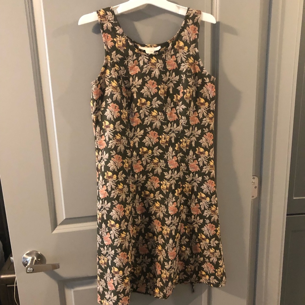 Fall floral dress